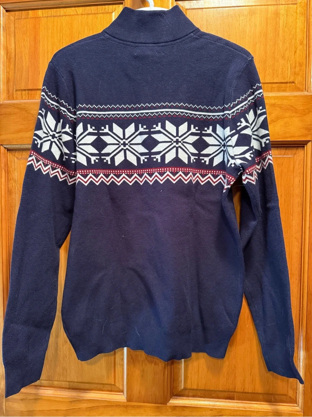 Aspen Men’s Navy Fair Isle Half-Zip Pullover Sweater
